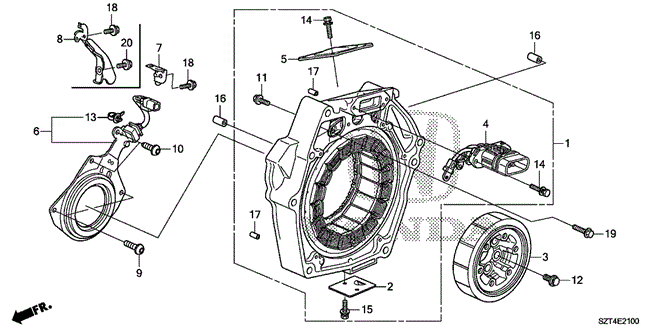 ENGINE/IMA MOTOR for 2011 Honda CR-Z #1