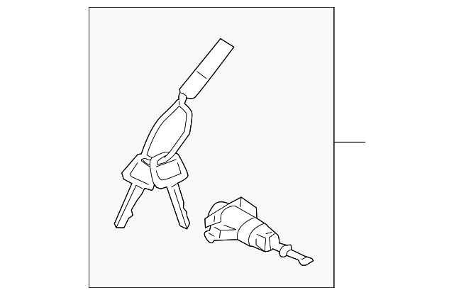 81970-2MA00 CYL & KEYS, LEFT