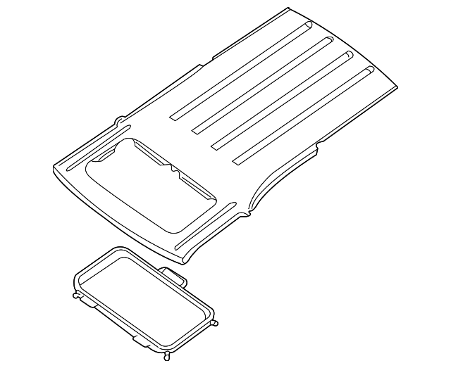 73112-7Z035 Деталь ROOF PANEL