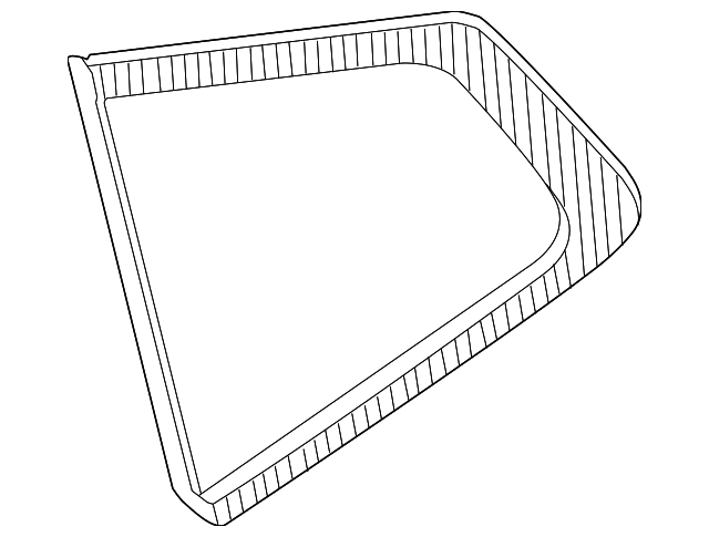 83301-5HA0A Деталь QUARTER GLASS, LEFT