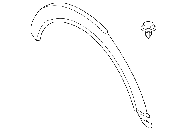 51-77-7-403-261 WHEEL OPNG MLDG, LEFT