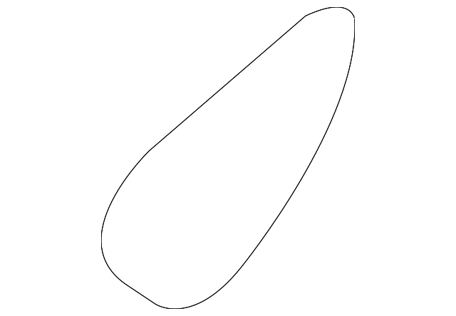 87258-2M000 Деталь SPOILER PAD, RIGHT