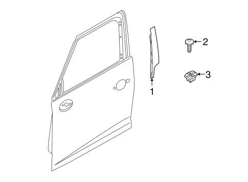 Cooper Countryman EXTERIOR TRIM - FRONT DOOR
