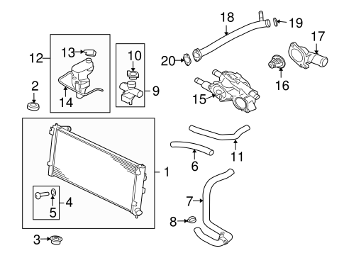 Outlander RADIATOR & COMPONENTS
