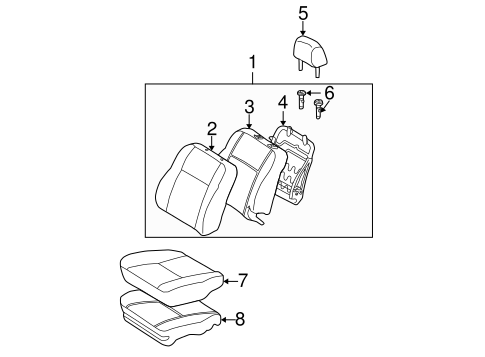 Corolla FRONT SEAT COMPONENTS 2