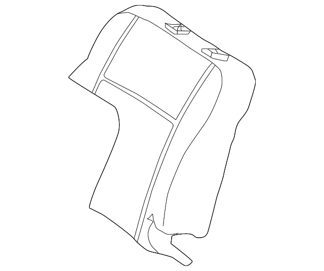 71551-02210 Деталь SEAT BACK PAD, LEFT