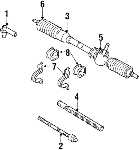 Corolla STEERING GEAR & LINKAGE 3