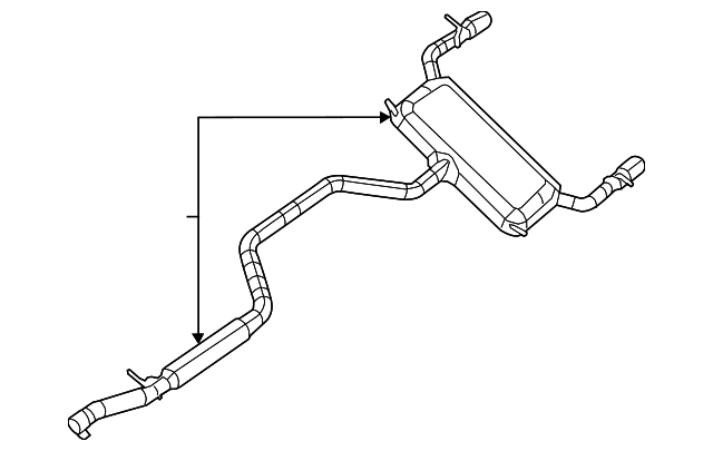 52022287AH MUFFLER W/TPIPE