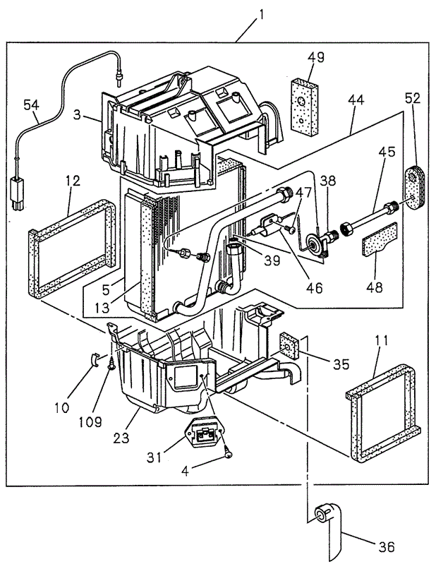 BODY / AIR CONDITIONING/A/C EVAPORATOR (FR:9808) for 2001 Honda PASSPORT #1
