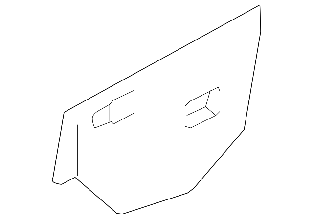 80861-ZW40A WATER DEFLECTOR, LEFT