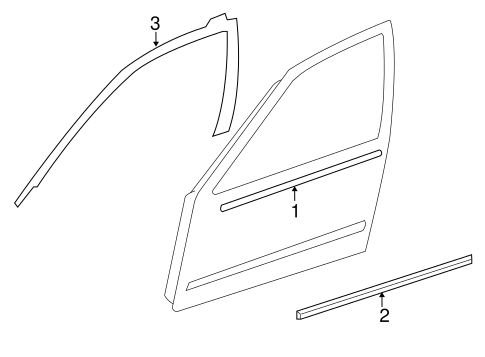Altima EXTERIOR TRIM - FRONT DOOR