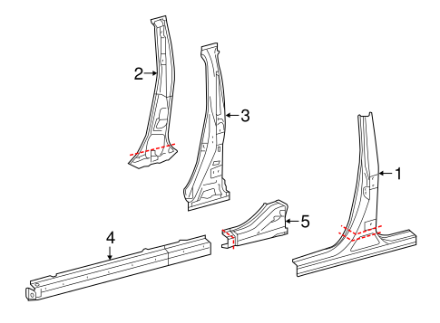 Camry CENTER PILLAR & ROCKER