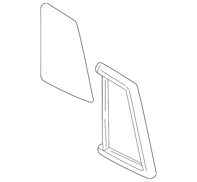 83450-26020 Деталь FIXED GLASS, LEFT