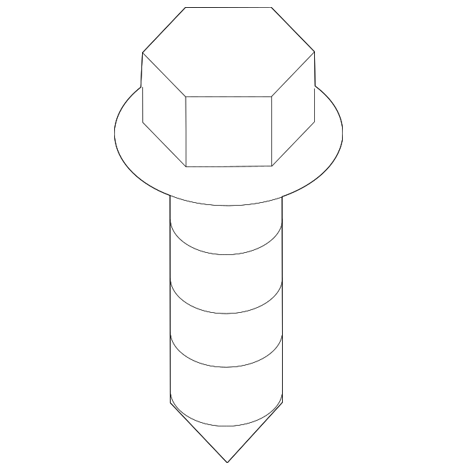 19316810 Деталь FENDER BOLT, LEFT