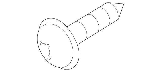 19316166 Деталь FENDER LINER REAR BOLT, RIGHT