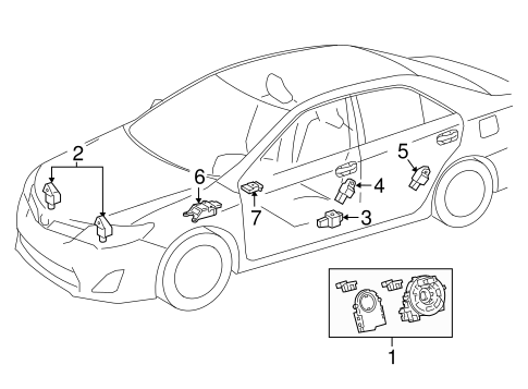 Camry AIR BAG COMPONENTS 2