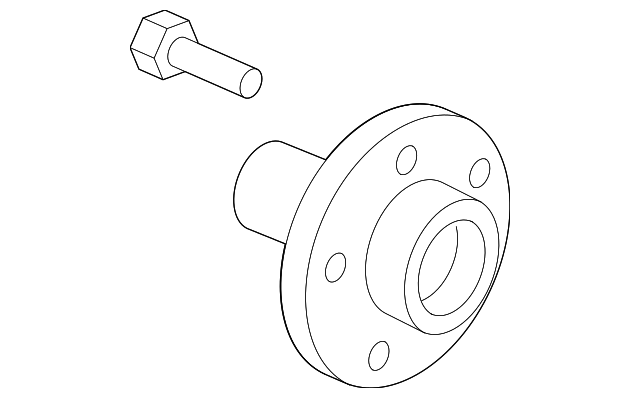 8L8Z-1104-A Деталь HUB ASSY, LEFT