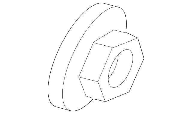 -W705967-S440 AXLE NUT, RIGHT