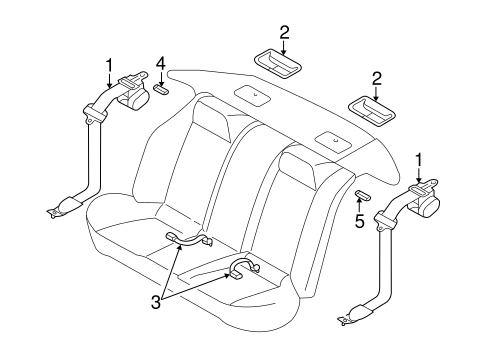 Maxima REAR SEAT BELTS 2