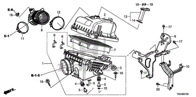 CIVIC SEDAN AIR CLEANER (1.8L)