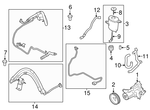550i GT xDrive PUMP & HOSES 3