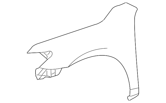 53802-06120 FENDER, LEFT