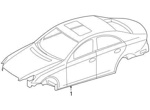 CLS550 BODY SHELL