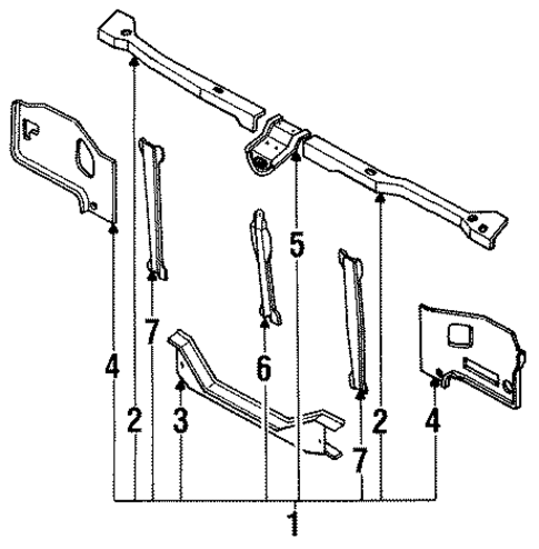 Q45 RADIATOR SUPPORT