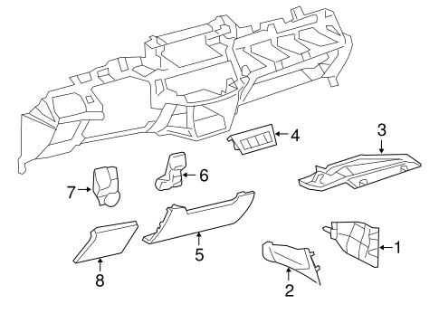 RAV4 INSTRUMENT PANEL COMPONENTS