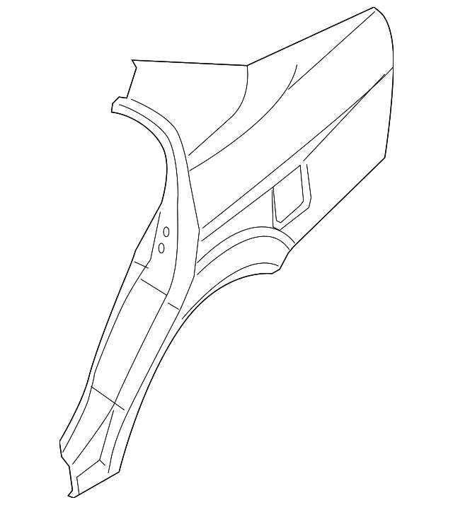 6411286Z00 Деталь QUARTER PANEL, RIGHT