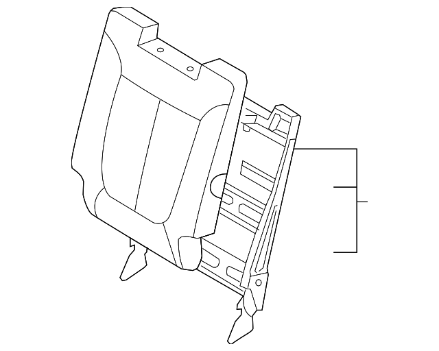 89400-0W500-J4K Деталь SEAT BACK ASSY, RIGHT