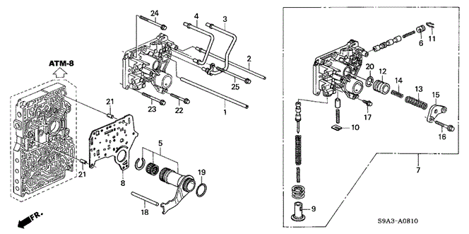 TRANSMISSION - AUTOMATIC/AT REGULATOR BODY for 2002 Honda CR-V #1