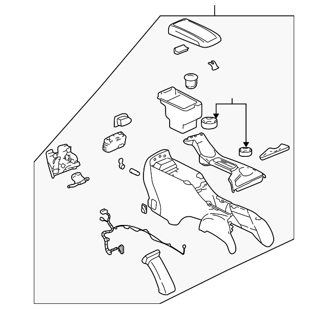 8191222740 Деталь CONSOLE ASSY