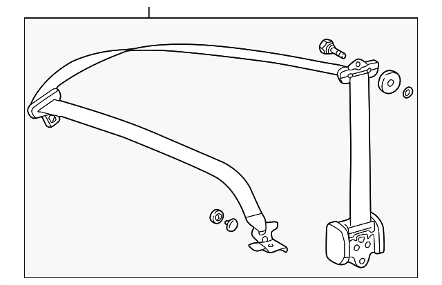 208-860-06-85-9A86 BELT & RETRACTOR, RIGHT