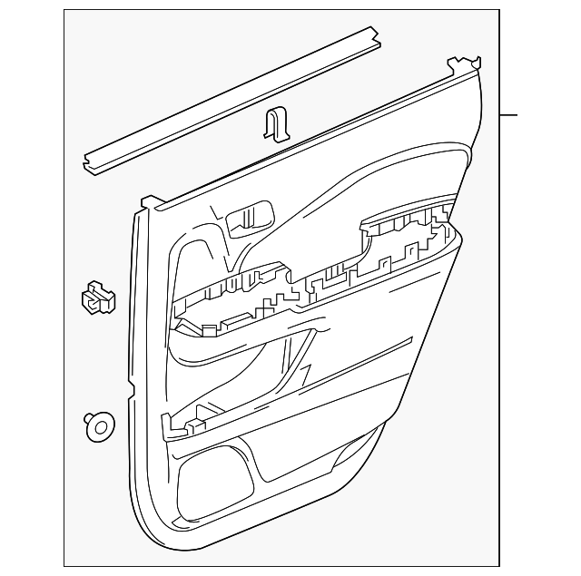 83701-TG7-A01ZB Деталь LINING, R. RR. DOOR ASSY. (LOWER) *NH900
