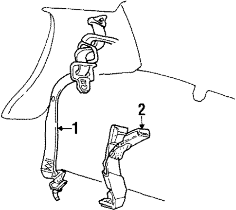 Crown Victoria REAR SEAT BELTS