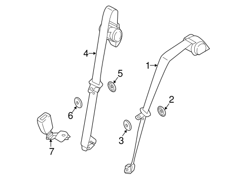 Cooper REAR SEAT BELTS
