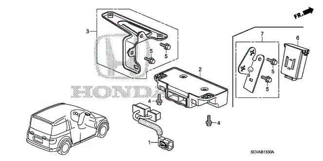 ELECTRICAL / EXHAUST / HEATER / FUEL/TPMS UNIT for 2009 Honda ELEMENT #1