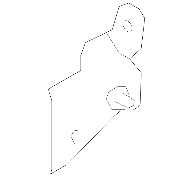 6L3Z-1522801-AA Деталь UPPER HINGE, LEFT