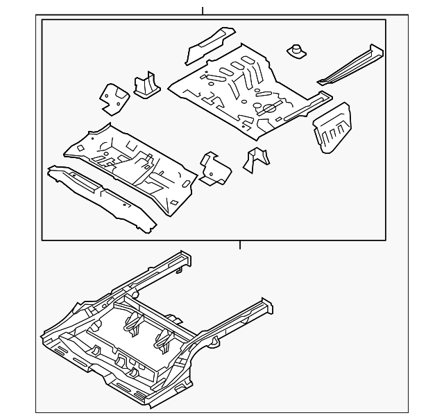 65500-1M010 Деталь FLOOR PAN ASSY