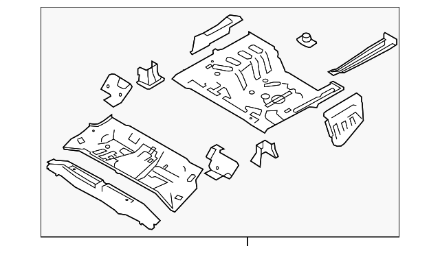 65510-1M010 Деталь REAR FLOOR PAN