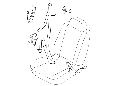 Sentra FRONT SEAT BELTS