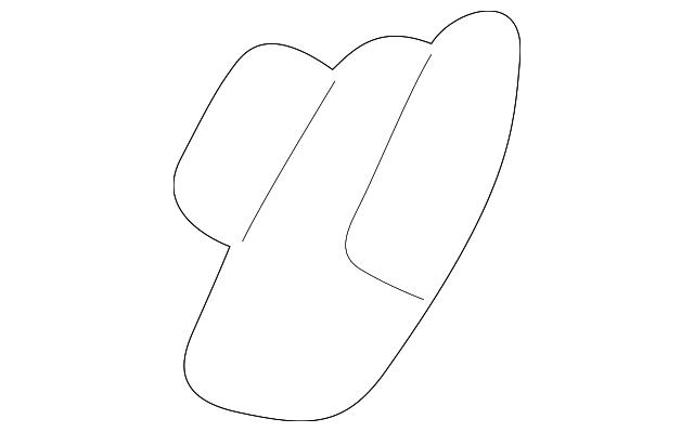 MR412204 Деталь DRIP MOLDING CLIP, LEFT