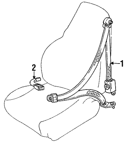 RX-7 FRONT SEAT BELTS