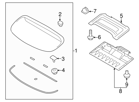 Impreza EXTERIOR TRIM - HOOD