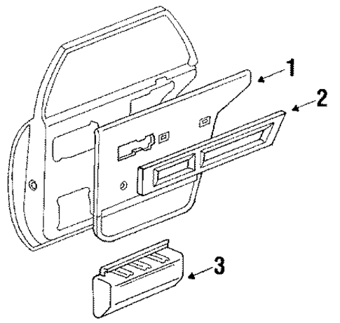 LeSabre INTERIOR TRIM - REAR DOOR