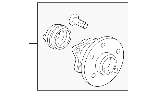 42450-02160 Деталь HUB & BEARING, LEFT