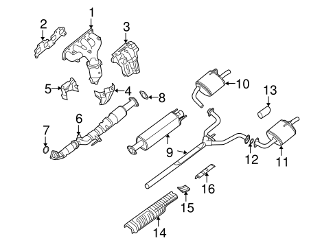 Altima EXHAUST COMPONENTS
