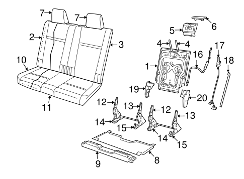 Journey REAR SEAT COMPONENTS 7