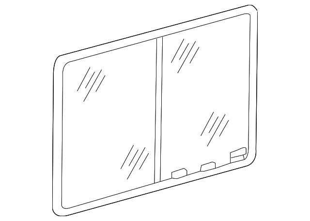 5123828AA Деталь SLIDING GLASS, LEFT